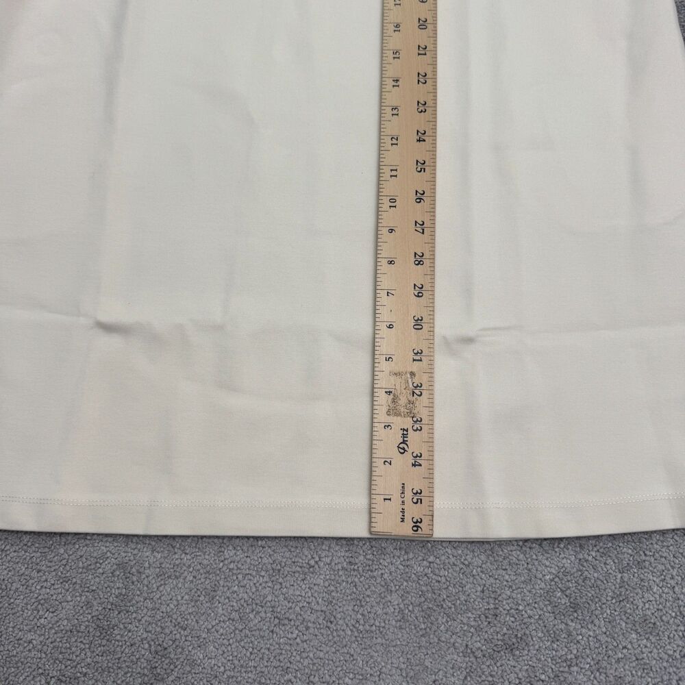 Betabrand Admiral Button Shift Dress Womens XL Ivory Sleeveless Pockets NWT - Picture 12 of 16